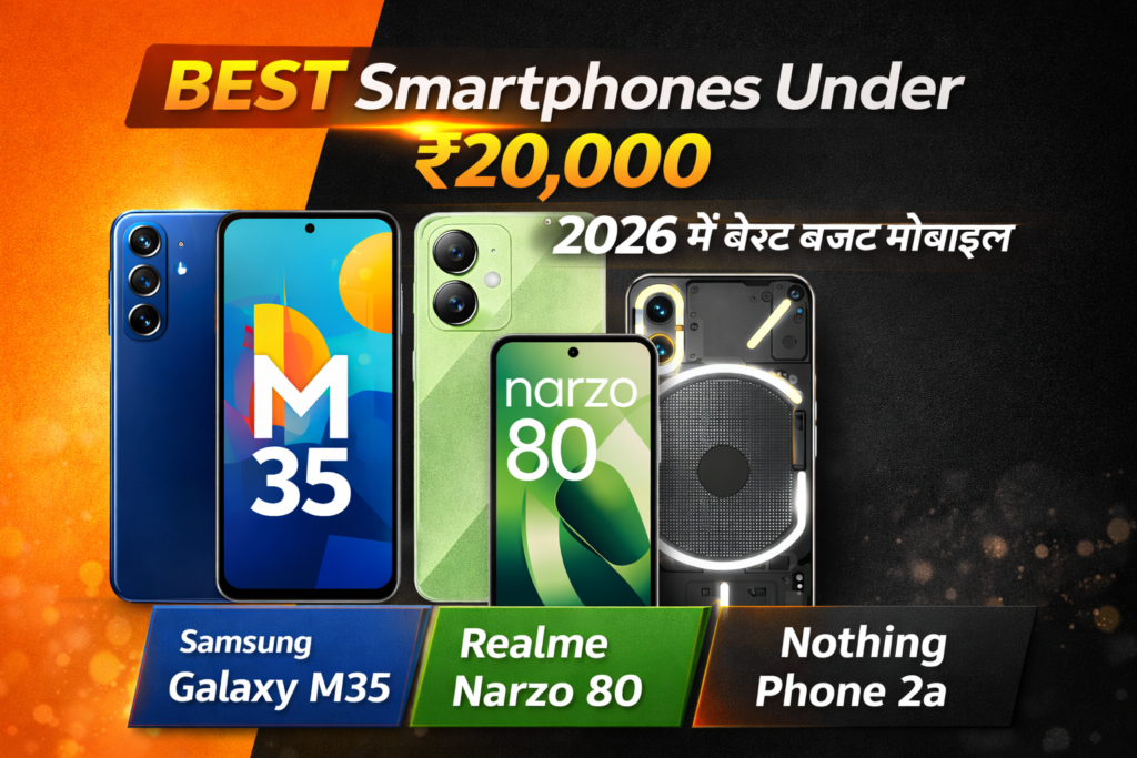 Top Smartphones Under ₹20000 (2026)
