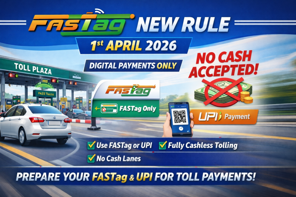 FASTag New Rule 1st April 2026