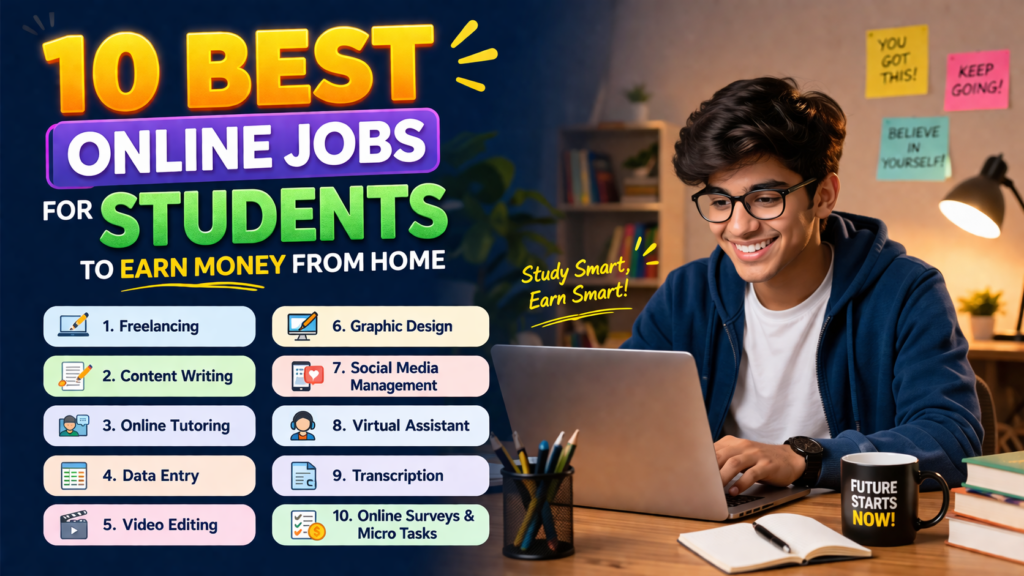 10 Best Online Jobs for Students to Earn Money from Home